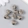Busina for creativity Metal "Oblushka with a hook" silver 1.1 cm