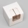 Box for a cupcake without handles, white, 9 x 9 x 9