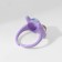 Ring "Montstrika" with horns, purple color, dimensionless