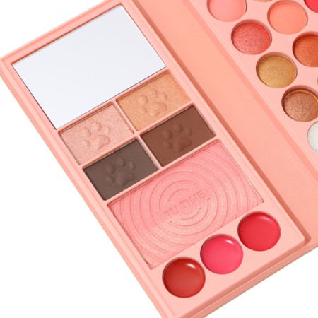 A set of decorative cosmetics (highlighter, shadows for eyebrows, blush, glitter, eye shadow)-3