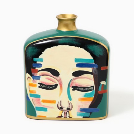VAZ Ceramics "Girl with eyes closed" 27 x 21.5 x 10 cm-1