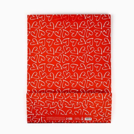 Laminated vertical packet “From the whole heart”, glitter, l, 31 × 40 × 11.5 cm-4