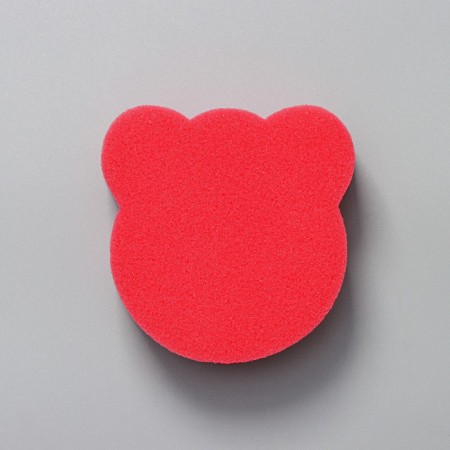 Body sponge "Bear", 9 × 9 cm, color mix-6