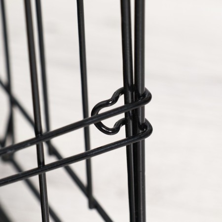 A cell for dogs and cats, a two -tier 70 x 50 x 60 cm, black-14