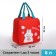 Thermo -mosumka with zipper, 6 l, red color