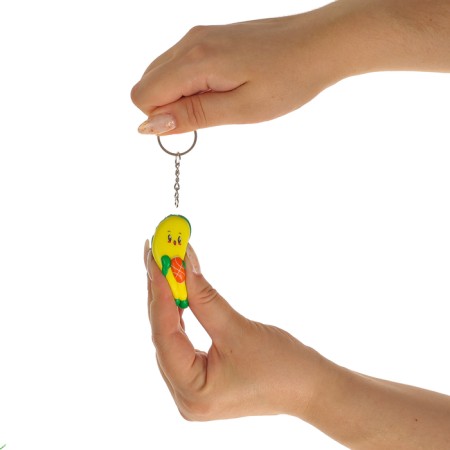Avocado mock-spars, on a key fob, color mix-5