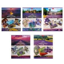 A notebook of 96 sheets in the Lavender Dreams cage, cardboard cover, 5 types, mix