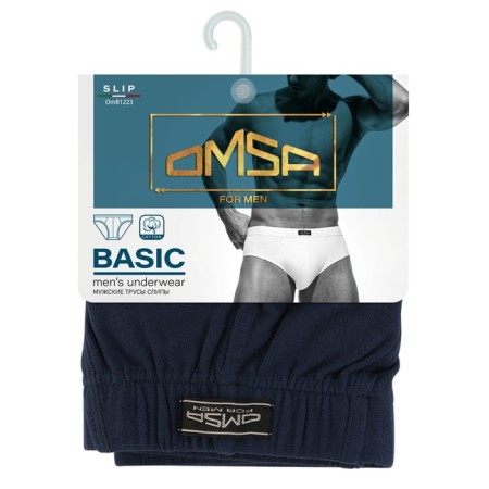 Panties Slips men's Omsa Classic 1223, size 46, color Blu Scuro-2