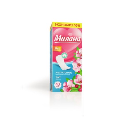 Gaskets Daily “Milan” Ultra Deo Soft flowers, 40 pcs.-3