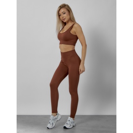 Sports suit female, size 42, brown color-6