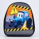 Baby backpack for the boy "Tractor", 27x23 cm