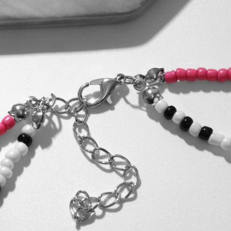 Choker "Aqua" with shells, color, 34 cm-1