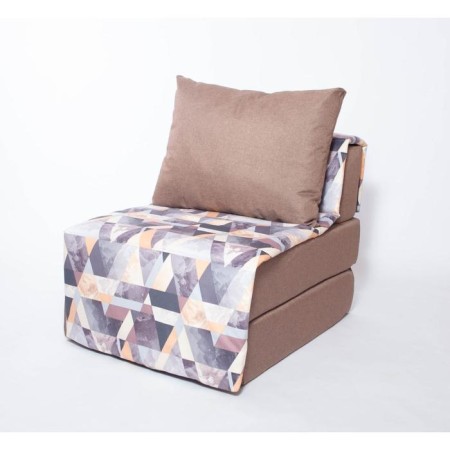 Armchair - Harvey Crowned Carrow Buke with a malage cape, size 75 x 100 x 90 cm, brown color