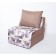 Armchair - Harvey Crowned Carrow Buke with a malage cape, size 75 x 100 x 90 cm, brown color