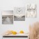 Carty clock wall modular "Happiness inside us", 30 x 40 cm, silent, triptych