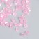Glass beads 6/0 "Cube. Translucent. Pink" 10 g