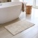 Arya Rosemary bathroom mat, 50x80 cm, beige color