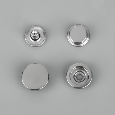 Installation buttons, delta, d = 15 mm, 10 pcs, silver color-2
