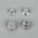 Installation buttons, delta, d = 15 mm, 10 pcs, silver color