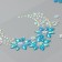 Stick plastic rhinestones "Flower patterns and tears-strata" mix 10x19 cm