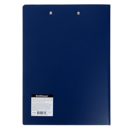 The folder-planet with A4 clamp, 1.3 mm, Erichkrause Matt Classic, plastic, with an inner pocket, blue-5