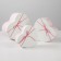 A set of boxes 3 in 1 heart, pink -white, 21 x 19 x 9 - 15.5 x 14 x 6 cm