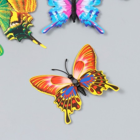 Magnet Plastic "Summer Butterfly" set of 12 pcs mix h = 4.4.5,6,8,9,5,13,5,14.5 cm-2