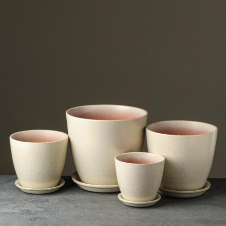 Set of pots "Gloss Bud" white-gold, 4 subjects 1 /2 / 3.8 / 5.4 liters