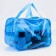 Cosmetic bag with lightning, blue color