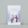 Watercolor cardboard “Happy New Year!”, Snowman, embossing, 10 x 15 cm, New Year