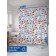 Photostore for the bathroom "Field bouquets", Saten, size 180x200 cm