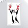 Tattoo on the body color "Cats Anger" 10.5x6 cm