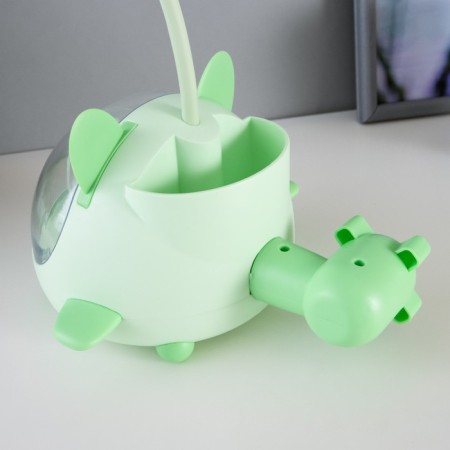 Board Lamp "Cute Bear" LED 3.5W USB AKB Green 12x15x32 cm Risalux-11