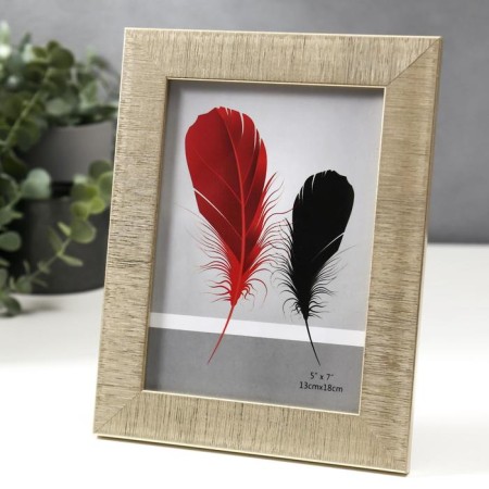 Photo frame plastic 13x18 cm "Sandless threads" champagne 22x17 cm-1