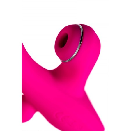 Vibroostimulator 3 in 1 Jos Tripling, 21 cm, silicone, pink color-2
