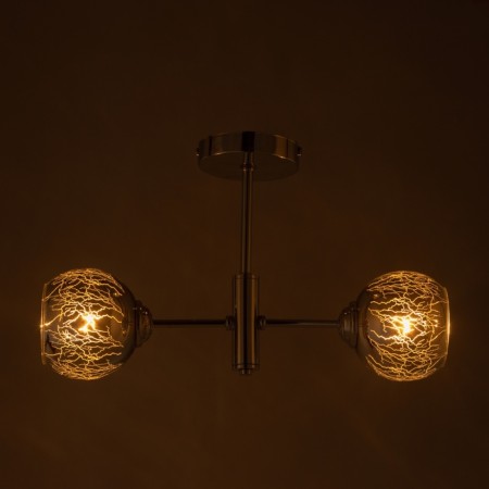 Apollo chandelier 2x60W e27 chrome-2