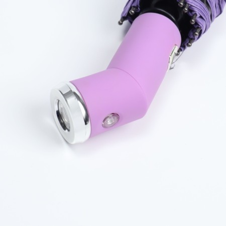 Automatic automatic umbrella, with a lantern, 3 additions, 10 knitting needles, r = 51 cm, lilac color-11