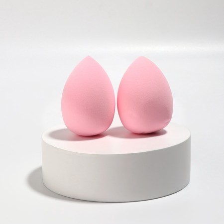 Makeup sponge, set - 2 pcs, 6 × 4 cm, increase when getting wet, pink color-2