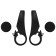 Rogs on the steering wheel Dream Bike, K-45, aluminum, black color