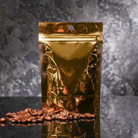 Pack Doy-Pak, matte, gold, with a transparent wall, 10 x 15 x 6 cm-3