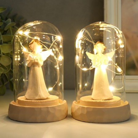 Souvenir Polystone Light "Angel-Bezliky in the flask" MIX 11x6.8x6.8 cm-1