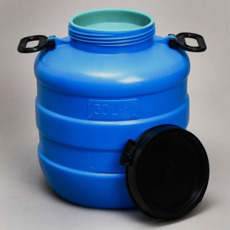 Food flash, 30 l, neck 18.5 cm, blue-1