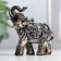 Polystone souvenir "Two Indian Elephants" set 2 pcs 8.3x7x3.5 cm