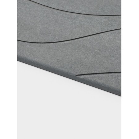 Savanna bathroom mat, diatomite stone, thickness 1 cm, 39 × 60 cm, gray-6