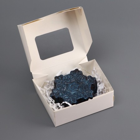 New Year. Chocolate figure, "snowflake", 80 g-3