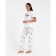 Women's pants KAFTAN "Pink Stars", size 48-50, white
