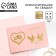 Wedding invitation (pink color), 17 x 11 cm.