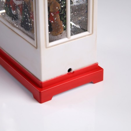 LED figure "Lantern with Santa Claus" 12 × 22.5 × 7.8 cm, plastic, AAX3 batteries (not in the kit), USB, glow warm white-3