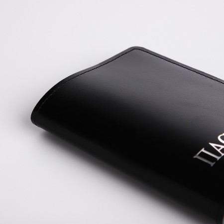 Textura passport cover, black color-3