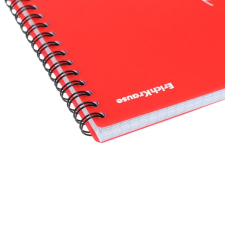 Notepad for spirals A5, 80 sheets, cage, Erichkrause "Words", plastic cover silk -screen cover, OFSET BELICT 100%, red-6